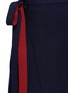 Detail View - Click To Enlarge - MRZ - Bicolour asymmetric wrap skirt