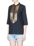 Front View - Click To Enlarge - FIGUE - 'Jasmine' sequin bib tunic