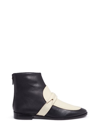 Main View - Click To Enlarge - MERCEDES CASTILLO - 'Baldwinne' colourblock leather boots