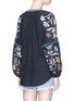 Back View - Click To Enlarge - FIGUE - 'Victoria' pompom floral embroidered tunic