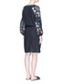 Back View - Click To Enlarge - FIGUE - 'Victoria' pompom floral embroidered dress