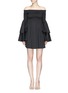 Main View - Click To Enlarge - CAROLINE CONSTAS - 'Appolonia' tiered sleeve poplin dress