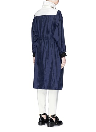 Back View - Click To Enlarge - 3.1 PHILLIP LIM - Colourblocked smocked cuff windbreaker parka