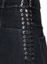 Detail View - Click To Enlarge - 3.1 PHILLIP LIM - Lace-up corset waist denim culottes shorts