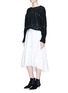 Figure View - Click To Enlarge - 3.1 PHILLIP LIM - Corded pintuck silk chiffon blouse