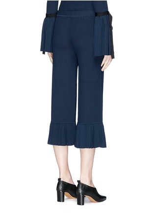 Back View - Click To Enlarge - 3.1 PHILLIP LIM - Pleated cuff rib knit cropped pants