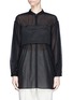 Main View - Click To Enlarge - 3.1 PHILLIP LIM - Corset bodice long sleeve cotton shirt