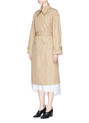 Front View - Click To Enlarge - 3.1 PHILLIP LIM - Cotton twill belted trench coat