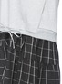 Detail View - Click To Enlarge - 3.1 PHILLIP LIM - Combo cotton terry flannel plaid dress