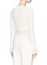 Back View - Click To Enlarge - 3.1 PHILLIP LIM - Floral guipure lace cropped rib knit sweater
