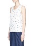 Front View - Click To Enlarge - 3.1 PHILLIP LIM - Snowbird print silk twill sleeveless top