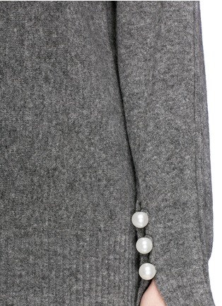 Detail View - Click To Enlarge - 3.1 PHILLIP LIM - V-back faux pearl cuff sweater