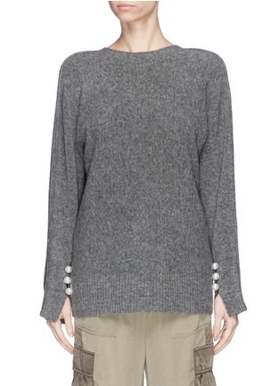 Main View - Click To Enlarge - 3.1 PHILLIP LIM - V-back faux pearl cuff sweater