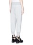 Back View - Click To Enlarge - 3.1 PHILLIP LIM - Smocked waist cotton terry cropped jogging pants