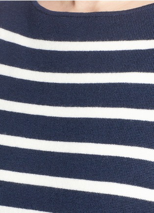 Detail View - Click To Enlarge - 3.1 PHILLIP LIM - 'Sailor' two-in-one stripe cardigan peplum dress