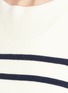 Detail View - Click To Enlarge - 3.1 PHILLIP LIM - 'Sailor' crepe underlay stripe Merino wool blend sweater