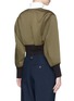 Back View - Click To Enlarge - 3.1 PHILLIP LIM - Faux pearl eyelet cropped satin bomber jacket