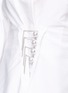 Detail View - Click To Enlarge - 3.1 PHILLIP LIM - Embellished lace-up front cotton poplin blouse