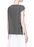 Back View - Click To Enlarge - 3.1 PHILLIP LIM - Tie side stripe cotton T-shirt