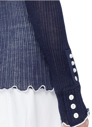 Detail View - Click To Enlarge - 3.1 PHILLIP LIM - Embellished rib knit sweater