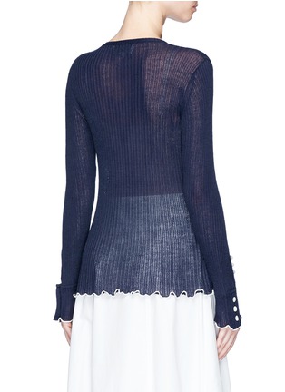 Back View - Click To Enlarge - 3.1 PHILLIP LIM - Embellished rib knit sweater