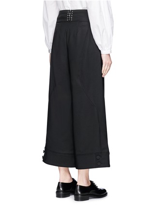 Back View - Click To Enlarge - 3.1 PHILLIP LIM - Corset detail suiting culottes