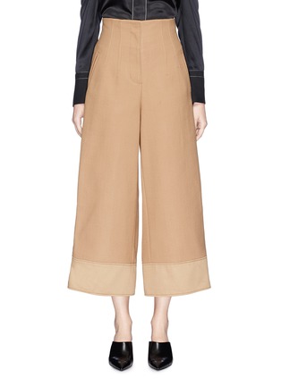 Main View - Click To Enlarge - 3.1 PHILLIP LIM - Mock button cuff corset back crepe cady culottes