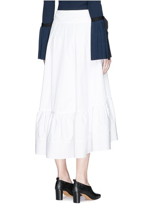 Back View - Click To Enlarge - 3.1 PHILLIP LIM - Victorian waist cotton poplin skirt