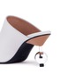 Detail View - Click To Enlarge - MARNI - Orb pin heel calfskin leather mules