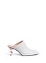 Main View - Click To Enlarge - MARNI - Orb pin heel calfskin leather mules