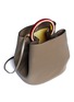 Detail View - Click To Enlarge - MARNI - 'Pannier' ring handle leather crossbody handbag