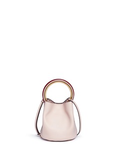 MARNI Pannier ring handle leather crossbody bag Women Lane