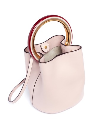 MARNI Pannier ring handle leather crossbody bag Women Lane Crawford
