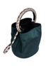 Detail View - Click To Enlarge - MARNI - 'Pannier' snake embossed ring handle satin crossbody bag