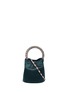 Main View - Click To Enlarge - MARNI - 'Pannier' snake embossed ring handle satin crossbody bag