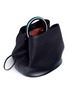 Detail View - Click To Enlarge - MARNI - 'Pannier' ring handle leather crossbody handbag