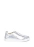 Main View - Click To Enlarge - SOPHIA WEBSTER - 'Bibi' low top embroidered metallic leather sneakers