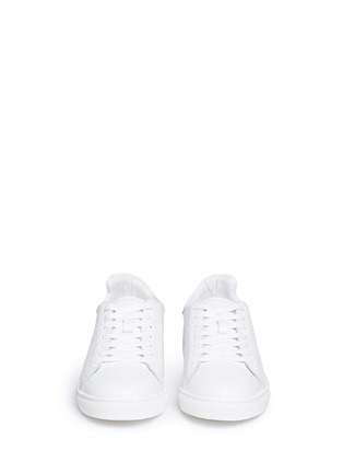 Front View - Click To Enlarge - SOPHIA WEBSTER - 'Bibi' low top embroidered leather sneakers