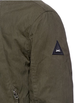 Detail View - Click To Enlarge - DENHAM - Waxed canvas padded bomber jacket