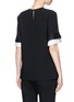 Back View - Click To Enlarge - VICTORIA, VICTORIA BECKHAM - Tiered pleated cuff top