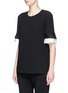 Front View - Click To Enlarge - VICTORIA, VICTORIA BECKHAM - Tiered pleated cuff top