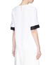 Back View - Click To Enlarge - VICTORIA, VICTORIA BECKHAM - Pleated cuff crepe top
