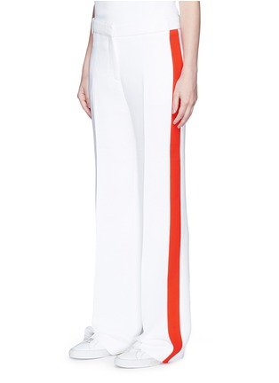 Front View - Click To Enlarge - VICTORIA, VICTORIA BECKHAM - Contrast outseam relaxed tuxedo pants