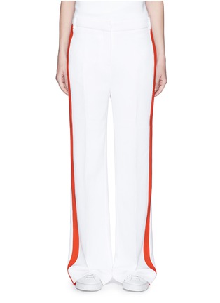 Main View - Click To Enlarge - VICTORIA, VICTORIA BECKHAM - Contrast outseam relaxed tuxedo pants