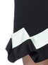 Detail View - Click To Enlarge - VICTORIA, VICTORIA BECKHAM - Ribbon hem crepe shift dress