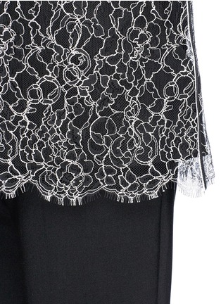 Detail View - Click To Enlarge - VICTORIA, VICTORIA BECKHAM - Lace overlay silk top
