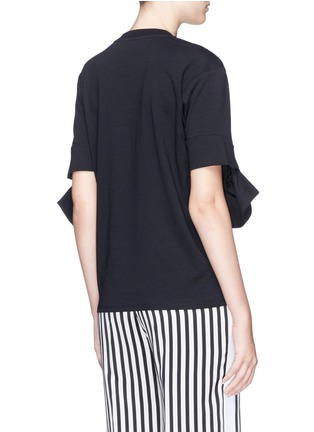 Back View - Click To Enlarge - VICTORIA, VICTORIA BECKHAM - Bow cuff T-shirt