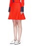 Front View - Click To Enlarge - VICTORIA, VICTORIA BECKHAM - Flounce side cady skirt