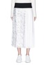 Main View - Click To Enlarge - VICTORIA, VICTORIA BECKHAM - Swan sketch print habotai pleated skirt