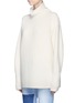 Front View - Click To Enlarge - VICTORIA, VICTORIA BECKHAM - Funnel neck wool ottoman knit sweater